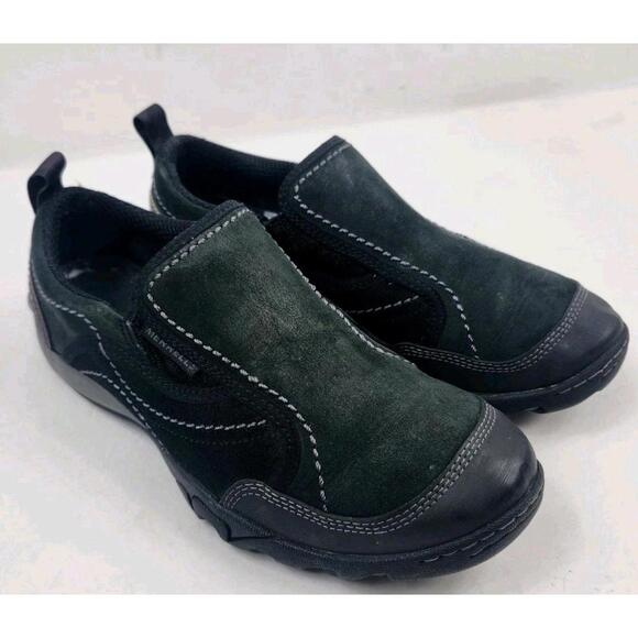 Merrell Performance Womens Size 7 M Slip On Casual Athletic Black Suede Shoes - Picture 1 of 9